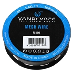 VandyVape - Ni80 Mesh Wire - 100 Mesh - 5 Fuß = 152,4 cm