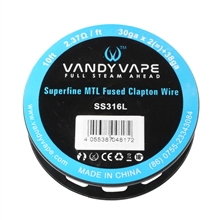 VandyVape SS316L Superfine MTL Fused Clapton -30gax2(=)+38ga