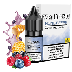 Wanted - Honigbeere - 10 ml Nikotinsalz Liquid