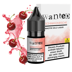 Wanted - Schwarzkirsche - 10 ml Nikotinsalz Liquid
