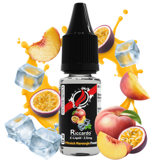 Riccardo E-Liquid Pfirsich Maracuja Fresh - 10 ml