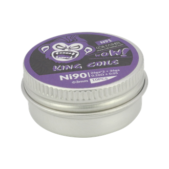 Coil Father - King Coils pre made - NI90 26ga*2+360,26 Ohm  0.05
