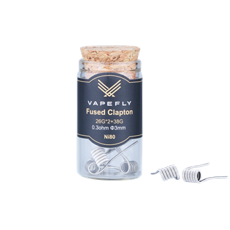 Vapefly Fused Clapton Ni80 - Prebuilt Coil - 0,3 O hm - 6 Stk