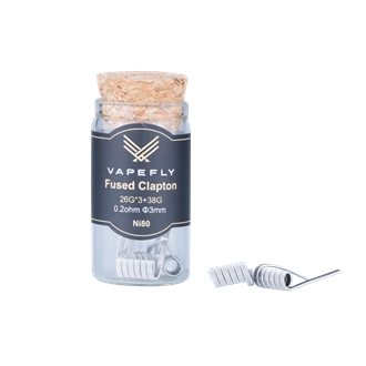 Vapefly Fused Clapton Ni80 - Prebuilt Coil - 0,2 O hm - 6 Stk
