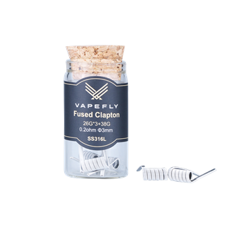 Vapefly Fused Clapton SS316L - Prebuilt Coil - 0,2 Ohm - 6 Stk