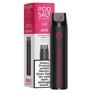 POD SALT GO 600 - Watermelon Breeze - Einweg E-Zigarette