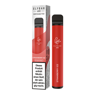 ELF Bar 600 Strawberry ICE - Einweg E-Zigarette - 20 mg / ml