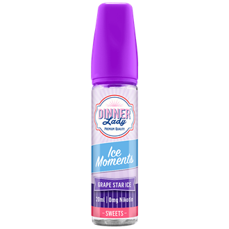 Dinner Lady Aroma - Ice Moments - Grape Star ICE - 20 ml Longfill