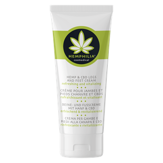 Hemphilia HEMP and CBD anti-sweat deodorizing foot cream - 75 ml