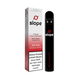 Slope Bar - Double Apple - Einweg E-Zigarette - 20 mg / ml