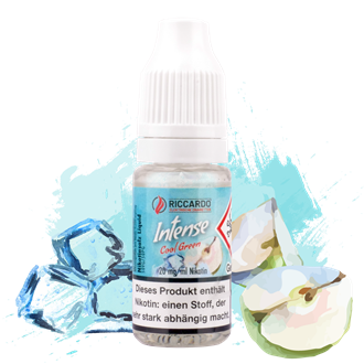 Riccardo Intense E-Liquid - Cool Green - 10 ml Nikotinsalz