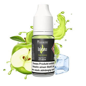 Riccardo Intense E-Liquid - Cool Green - 10 ml Nikotinsalz