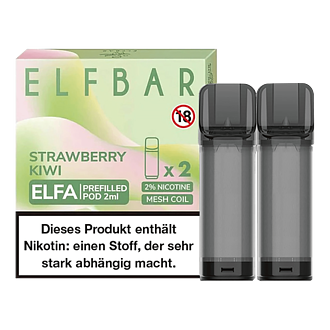 ELF Bar ELFA - Strawberry Kiwi Pod - 2er Pack