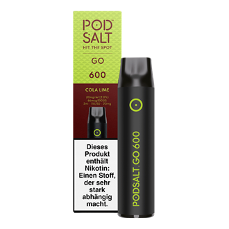 POD SALT GO 600 - Cola Lime - Einweg E-Zigarette