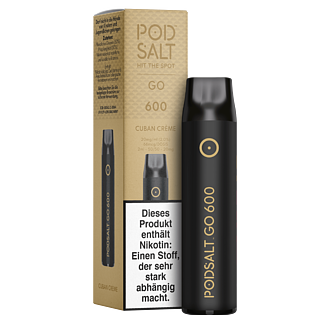 POD SALT GO 600 - Cuban Créme - Einweg E-Zigarette
