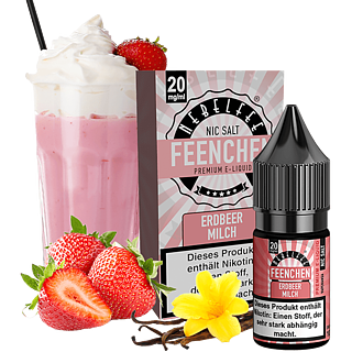 Nebelfee Feenchen E-Liquid - Erdbeermilch - 10 ml Nikotinsalz