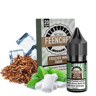 Nebelfee Feenchen E-Liquid - Frischer Minz Tabak - 10 ml Nikotinsalz