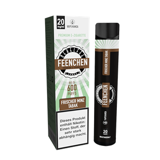 Nebelfee Feenchen Bar - Frischer Minz Tabak - Einweg E-Zigarette
