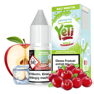 Yeti E-Liquid - Apple Cranberry - 10 ml Nikotinsalz