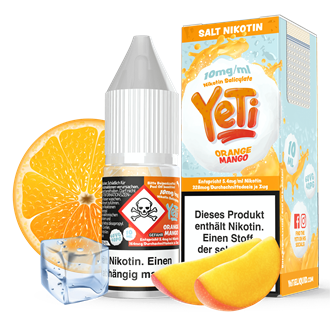 Yeti E-Liquid - Orange Mango - 10 ml Nikotinsalz