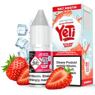 Yeti E-Liquid - Strawberry - 10 ml Nikotinsalz