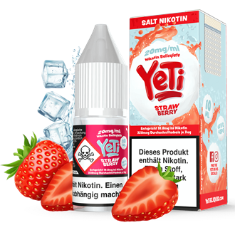 Yeti E-Liquid - Strawberry - 10 ml Nikotinsalz
