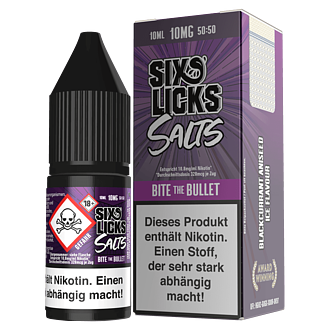 Six Licks E-Liquid - Bite the Bullet - 10 ml Nikotinsalz