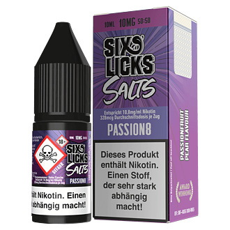 Six Licks E-Liquid - Passion8 - 10 ml Nikotinsalz