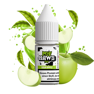 Barehead - RAWS - Sour Apple - 10 ml Hybrid-Nikotinsalz Liquid