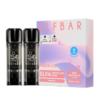 ELF Bar ELFA - Peach Ice (Juicy Peach) Pod - 2er Pack