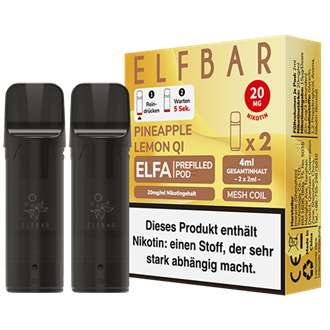 ELF Bar ELFA - Pineapple Lemon Qi Pod - 2er Pack