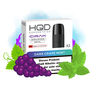 HQD Cirak - Dark Grape Mint Pod - 2er Pack