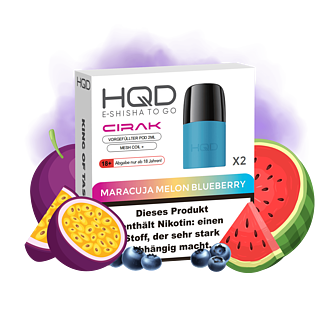 HQD Cirak - Maracuja Melon Blueberry Pod - 2er Pack