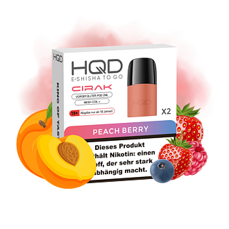 HQD Cirak - Peach Berry Pod - 2er Pack