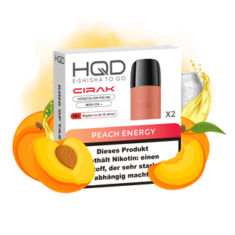 HQD Cirak - Peach Energy Pod - 2er Pack