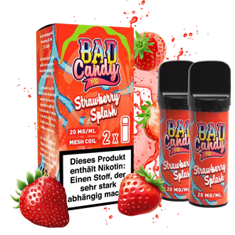 Bad Candy Pod2Go - Strawberry Splash Pod - 2er Pack