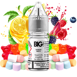 Big Tasty Candyrush Serie -  Rainbow Sweets - 10 ml Nikotinsalz Liquid