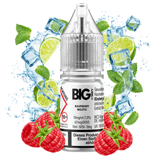 Big Tasty Juiced Serie - Raspberry Mojito - 10 ml Nikotinsalz Liquid