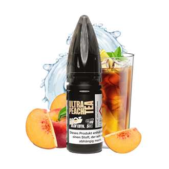 Riot Squad Black Edition - Ultra Peach Tea - 10 ml Hybrid-Nikotinsalz Liquid