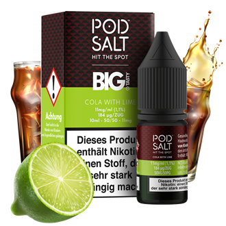 Pod Salt Fusion - Big Tasty - Cola with Lime - 10 ml Nikotinsalz Liquid