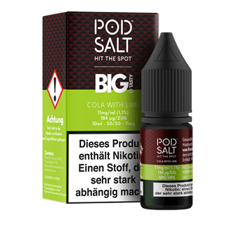 Pod Salt Fusion - Big Tasty - Cola with Lime - 10 ml Nikotinsalz Liquid