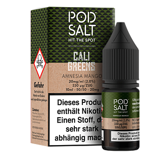 Pod Salt Fusion - Cali Greens - Amnesia Mango - 10 ml Nikotinsalz Liquid