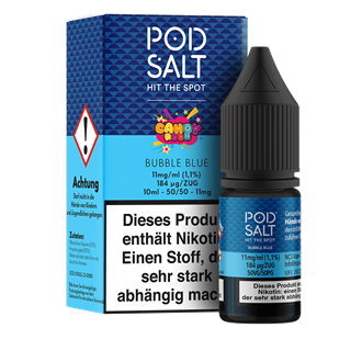 Pod Salt Fusion - Candy Rush - Blue Bubble - 10 ml Nikotinsalz Liquid