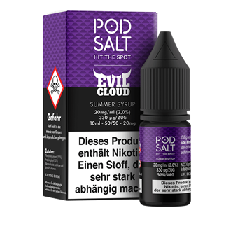 Pod Salt Fusion - Evil Cloud - Summer Syrup - 10 ml Nikotinsalz Liquid