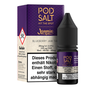 Pod Salt Fusion - Jammin - Blueberry Jam Tart - 10 ml Nikotinsalz Liquid
