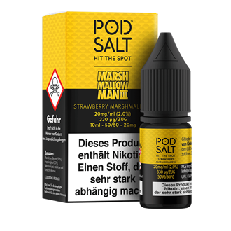Pod Salt Fusion - Marshmallow Man 3 - Strawberry Marshmallow - 10 ml Nikotinsalz Liquid