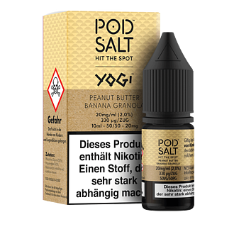 Pod Salt Fusion - YOGI - Peanut Butter Banana Granola - 10 ml Nikotinsalz Liquid