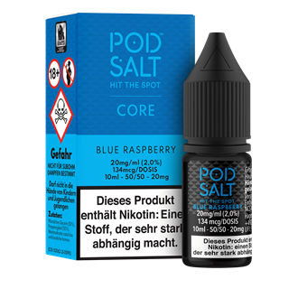 Pod Salt Core - Blue Raspberry - 10 ml Nikotinsalz Liquid