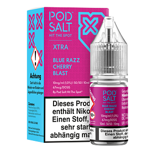 Pod Salt Xtra - Blue Razz Cherry Blast - 10 ml Nikotinsalz Liquid