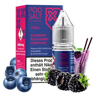 Pod Salt Xtra - Blueberry Blackberry Lemonade - 10 ml Nikotinsalz Liquid